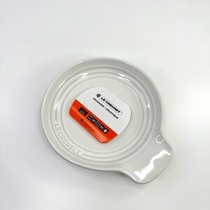 Le Creuset White Stoneware Spoon Rest